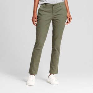 A New Day Straight Leg Slim Chino Pants, Olive